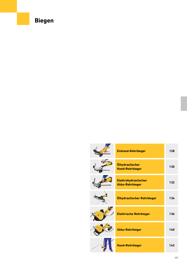REMS Hauptkatalog Rohrbearbeitung NR.: 1937 - Side 127