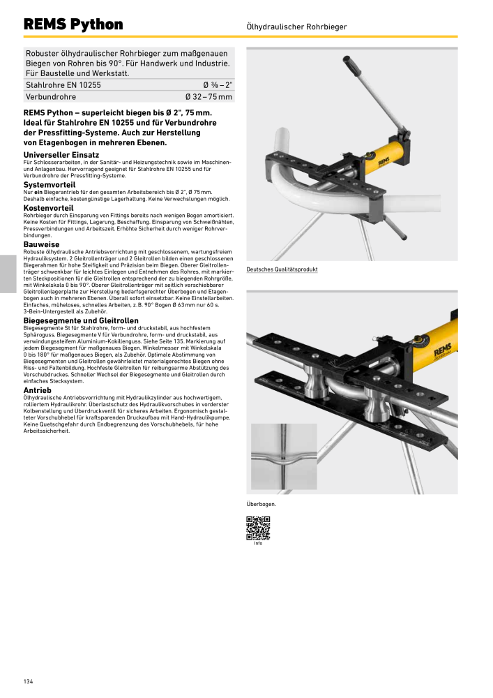 REMS Hauptkatalog Rohrbearbeitung NR.: 1937 - Side 134
