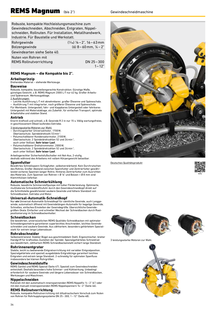 REMS Hauptkatalog Rohrbearbeitung NR.: 1937 - Seite 34