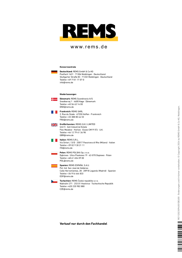 REMS Hauptkatalog Rohrbearbeitung NR.: 1937 - Side 342