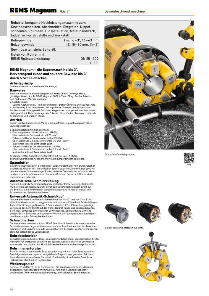 REMS Hauptkatalog Rohrbearbeitung Nb. : 1937 - Page 36