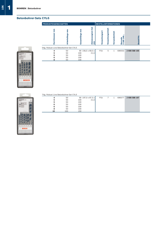 Bosch - Zubehörkatalog NO.: 1941 - Page 106