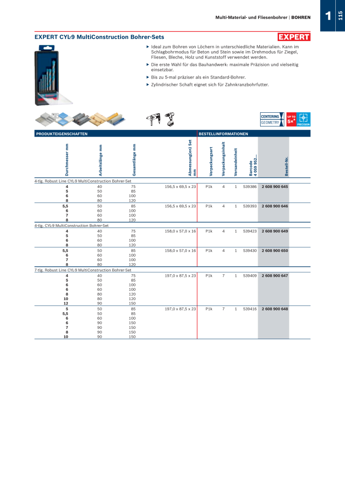 Bosch - Zubehörkatalog NR.: 1941 - Seite 115