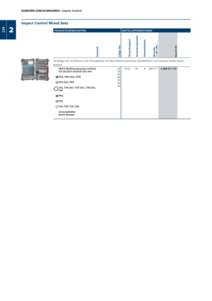 Bosch - Zubehörkatalog NR.: 1941 - Seite 124