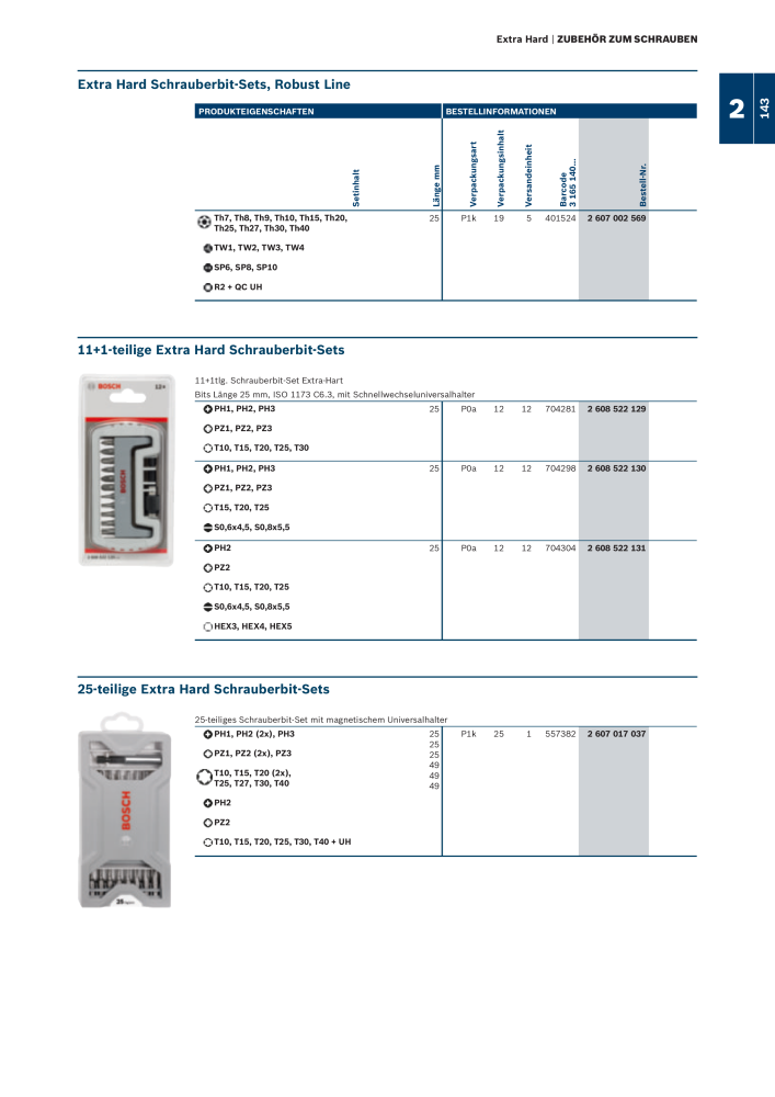 Bosch - Zubehörkatalog NO.: 1941 - Page 143