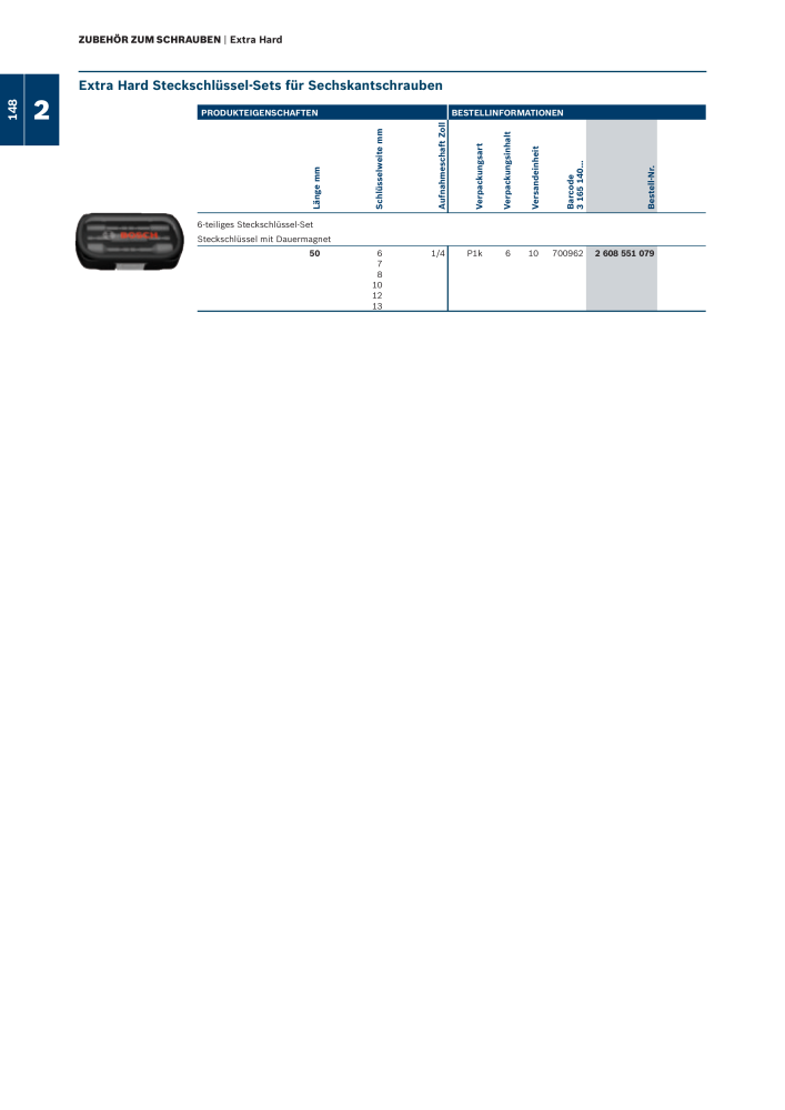 Bosch - Zubehörkatalog NR.: 1941 - Seite 148