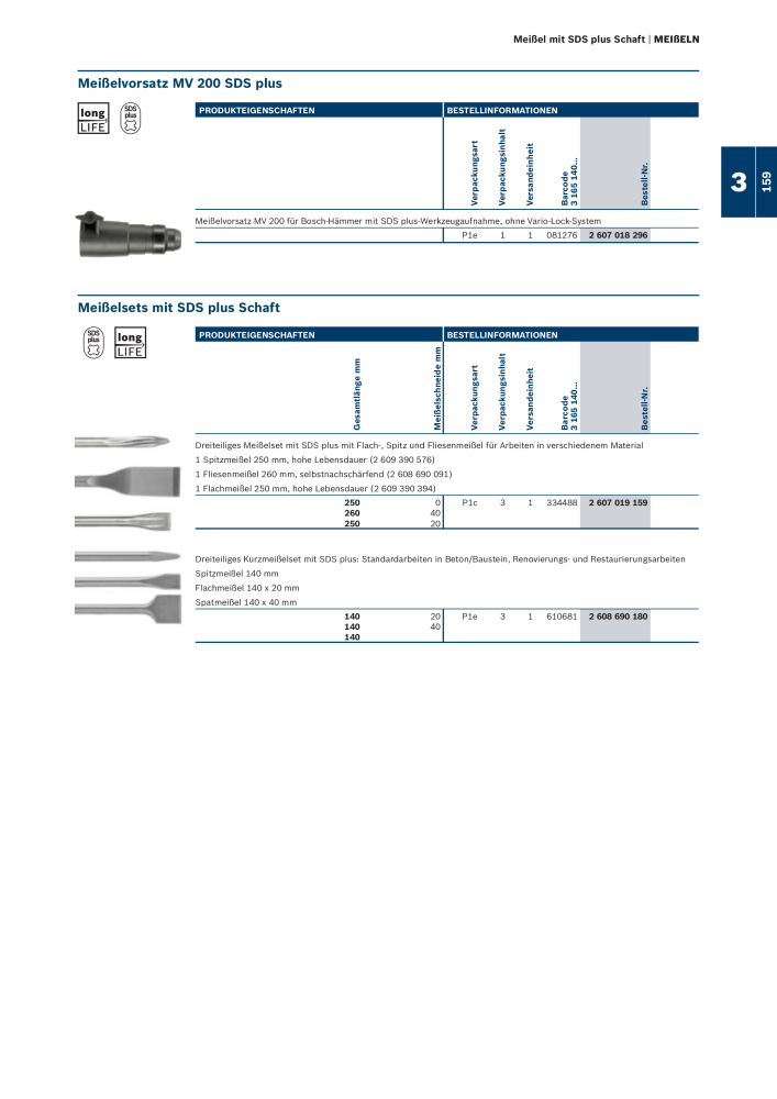 Bosch - Zubehörkatalog NO.: 1941 - Page 159