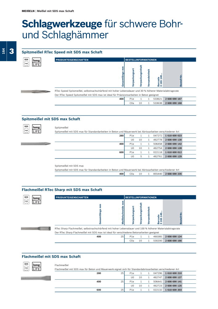 Bosch - Zubehörkatalog NO.: 1941 - Page 164