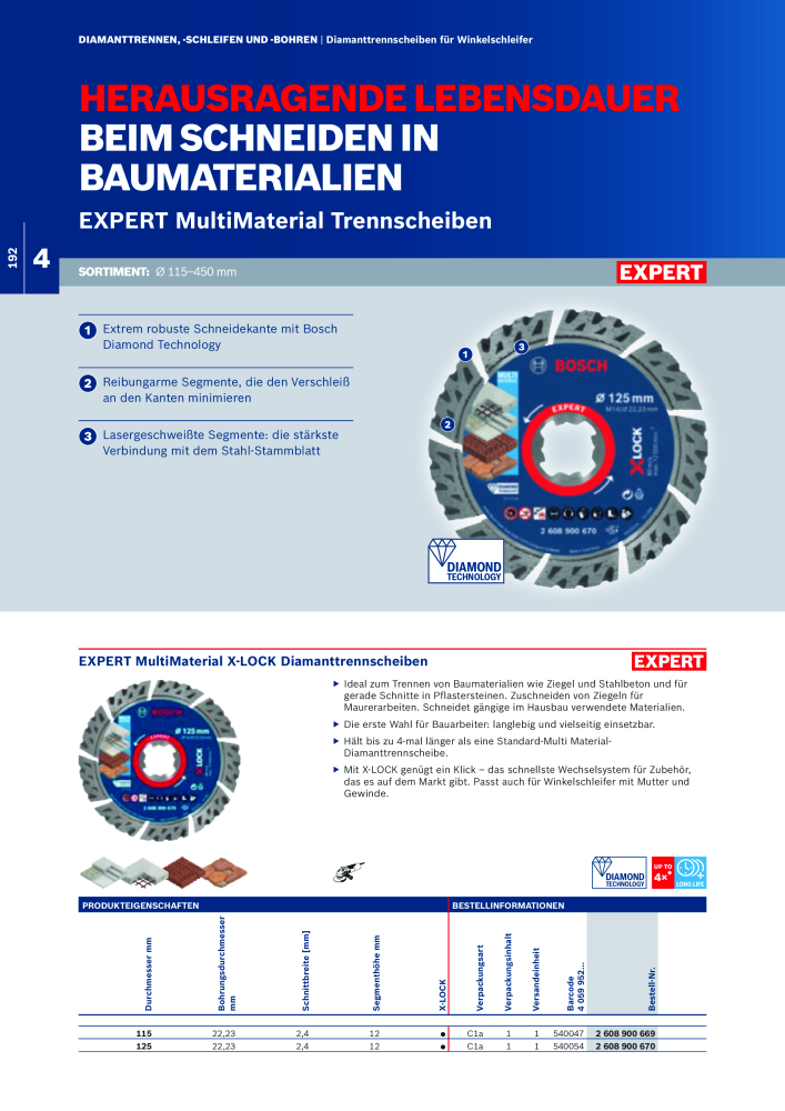 Bosch - Zubehörkatalog NR.: 1941 - Seite 192