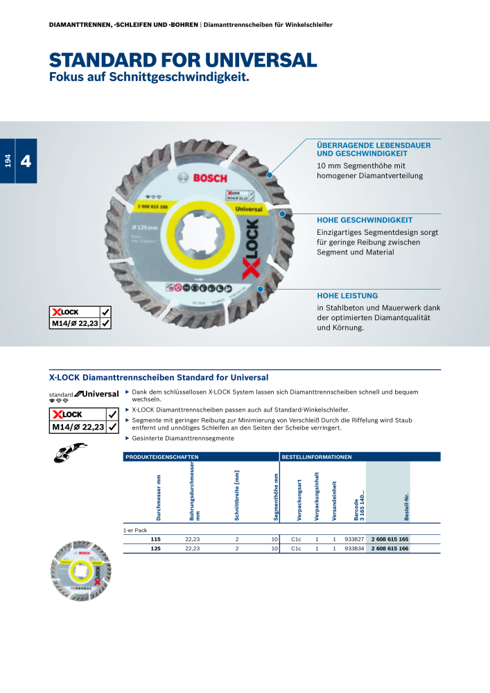 Bosch - Zubehörkatalog NO.: 1941 - Page 194
