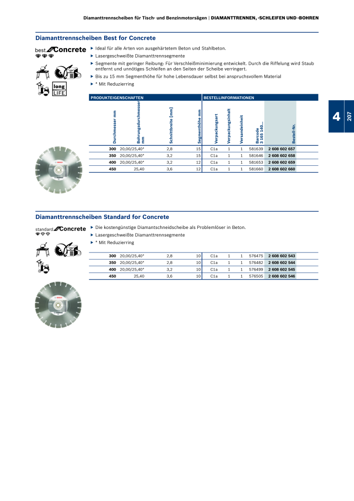 Bosch - Zubehörkatalog NO.: 1941 - Page 207