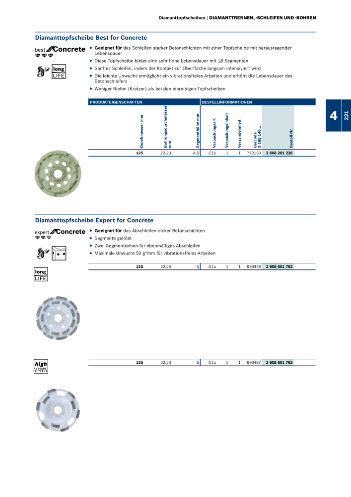 Bosch - Zubehörkatalog NO.: 1941 - Page 221