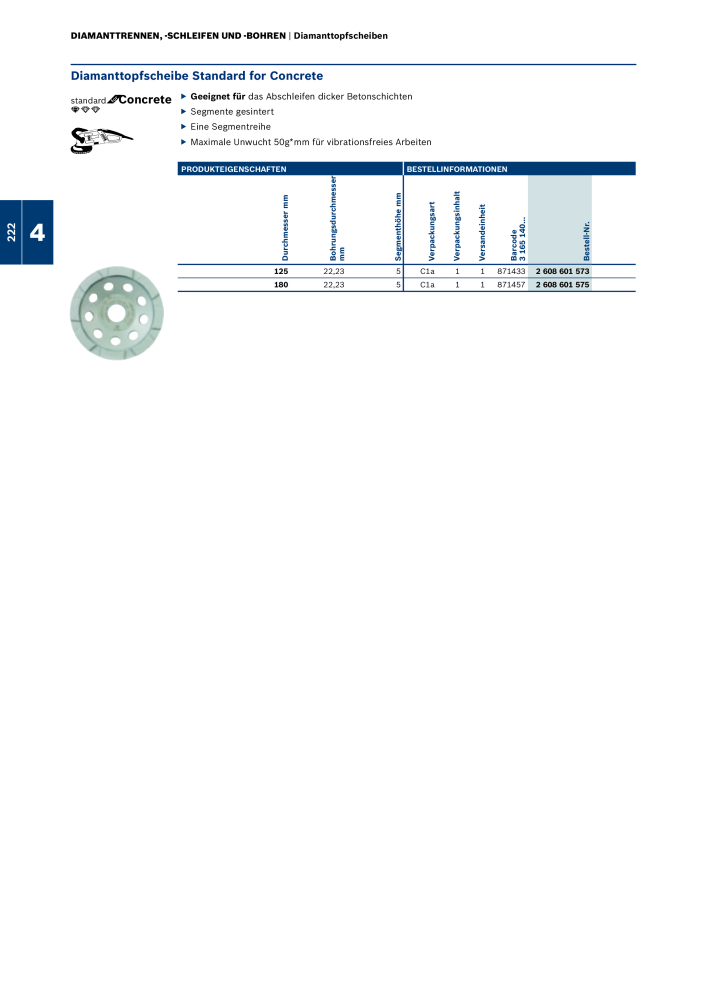 Bosch - Zubehörkatalog NO.: 1941 - Page 222