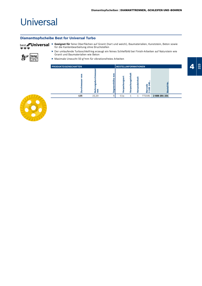 Bosch - Zubehörkatalog NR.: 1941 - Seite 223