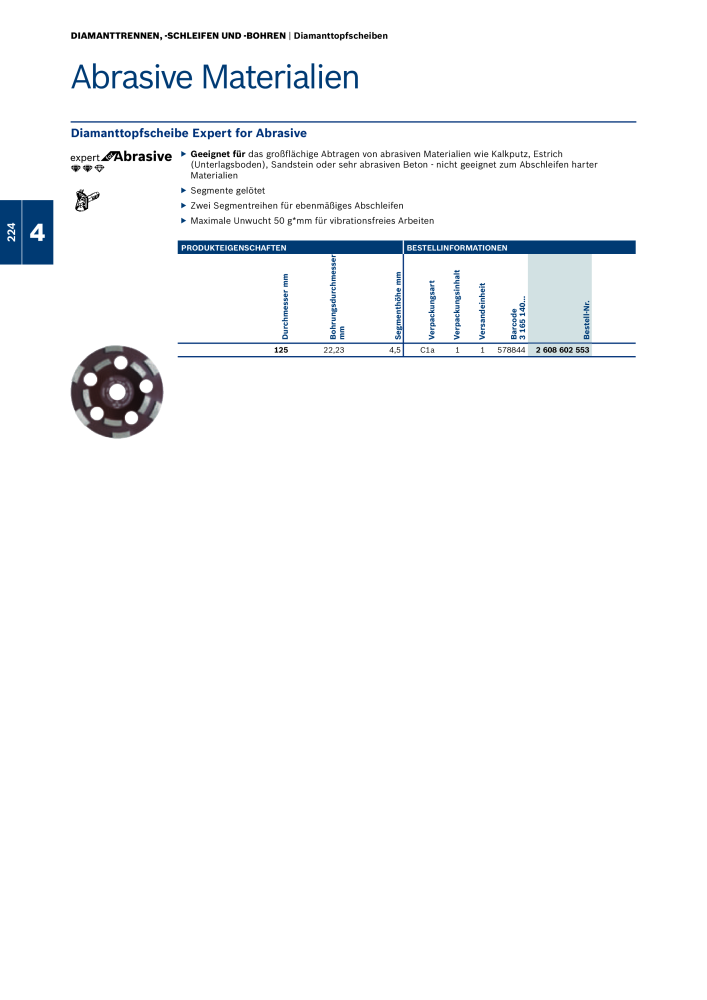 Bosch - Zubehörkatalog NO.: 1941 - Page 224