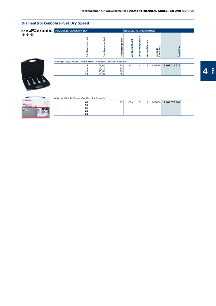 Bosch - Zubehörkatalog NO.: 1941 - Page 233