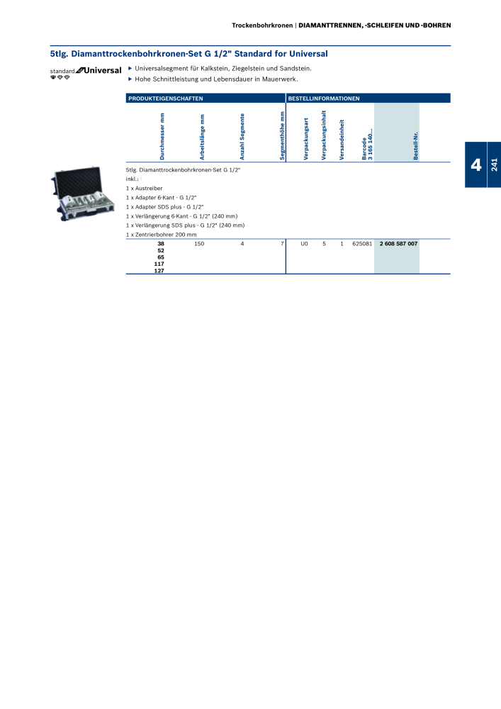 Bosch - Zubehörkatalog NO.: 1941 - Page 241