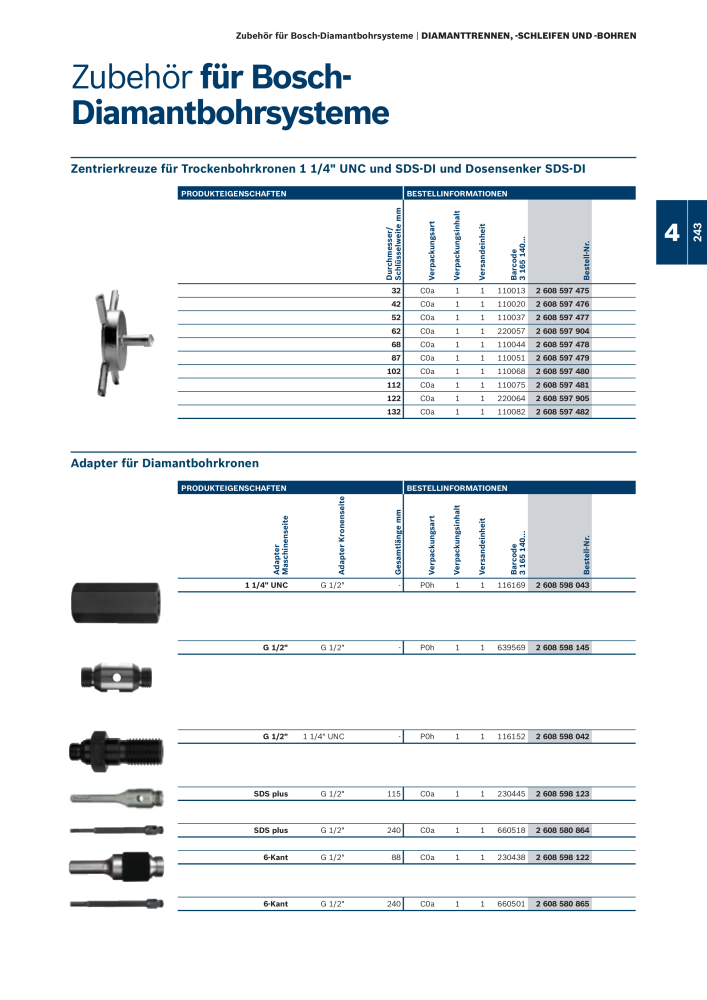 Bosch - Zubehörkatalog NR.: 1941 - Seite 243