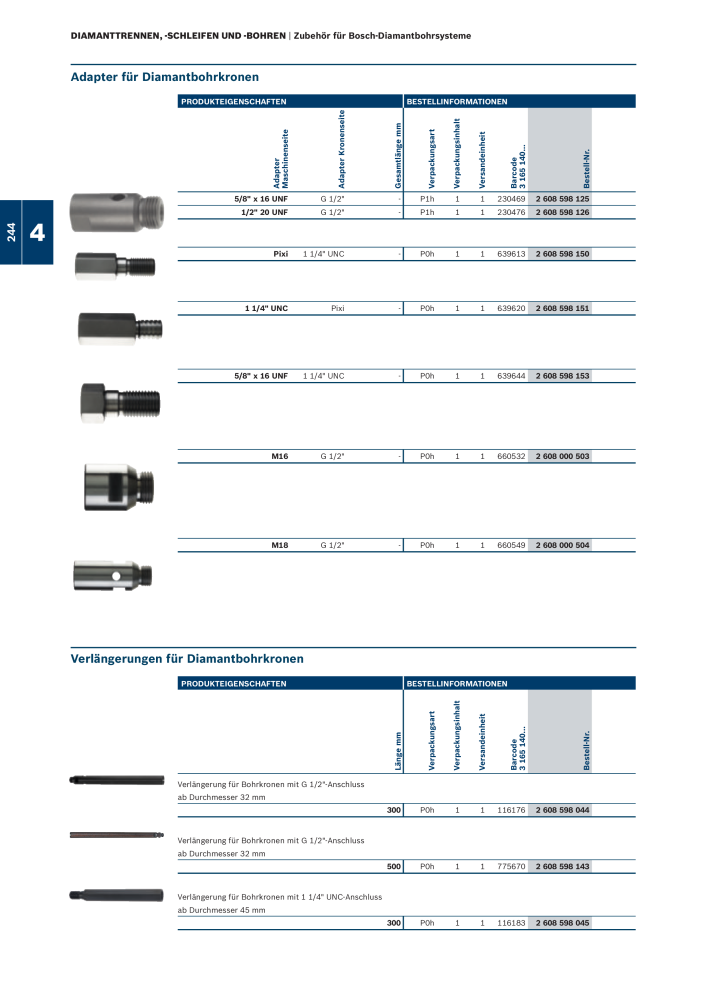 Bosch - Zubehörkatalog NR.: 1941 - Seite 244