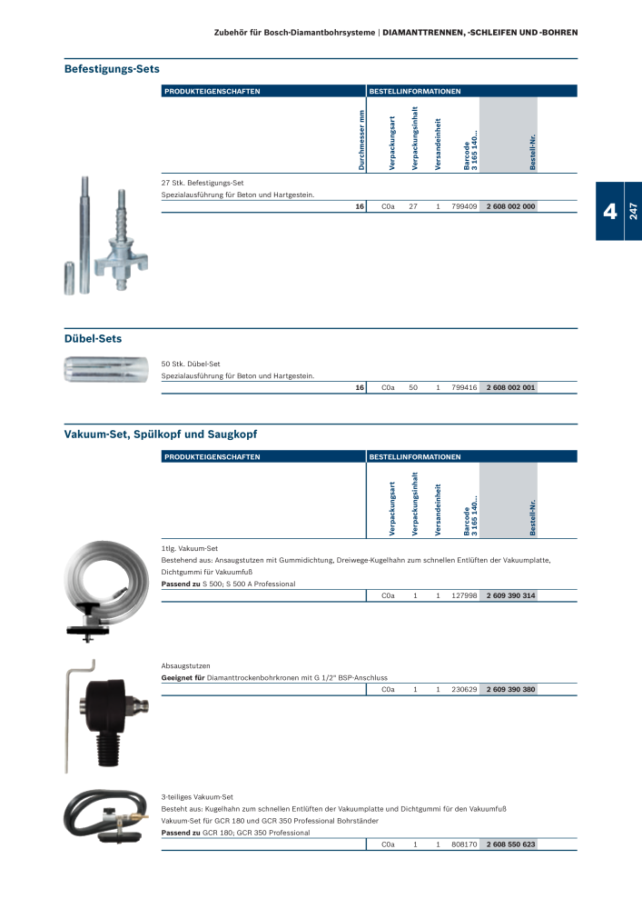 Bosch - Zubehörkatalog NR.: 1941 - Seite 247