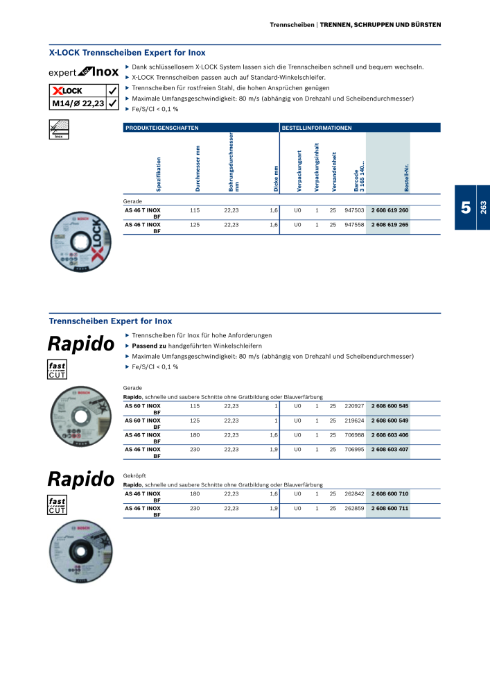 Bosch - Zubehörkatalog NR.: 1941 - Seite 263