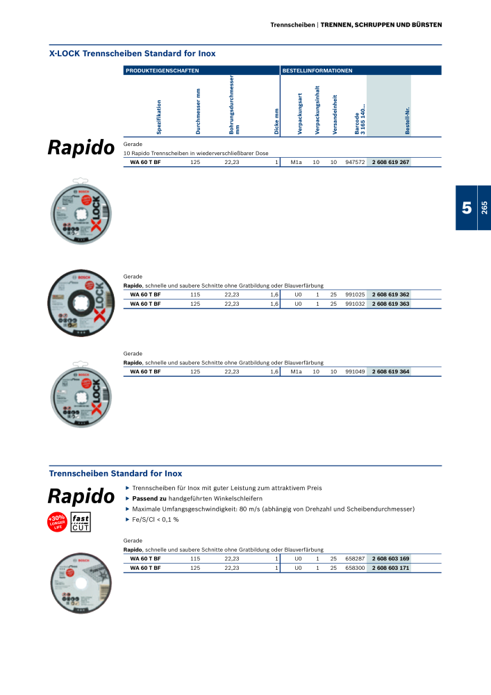 Bosch - Zubehörkatalog NR.: 1941 - Seite 265