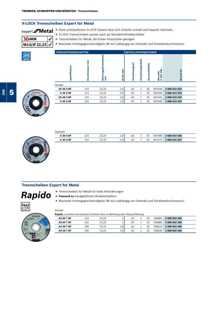 Bosch - Zubehörkatalog NR.: 1941 - Seite 268