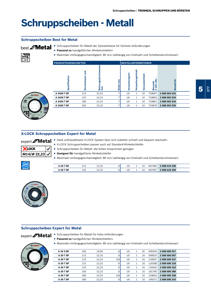 Bosch - Zubehörkatalog NO.: 1941 - Page 277