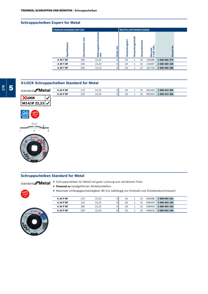 Bosch - Zubehörkatalog NO.: 1941 - Page 278