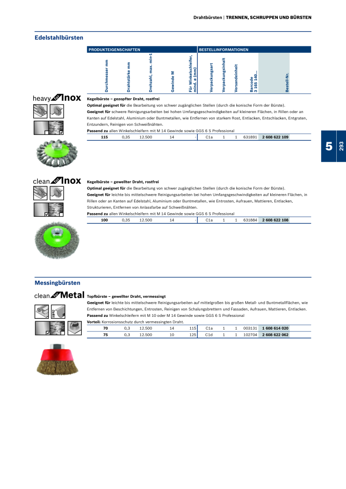 Bosch - Zubehörkatalog NR.: 1941 - Seite 293