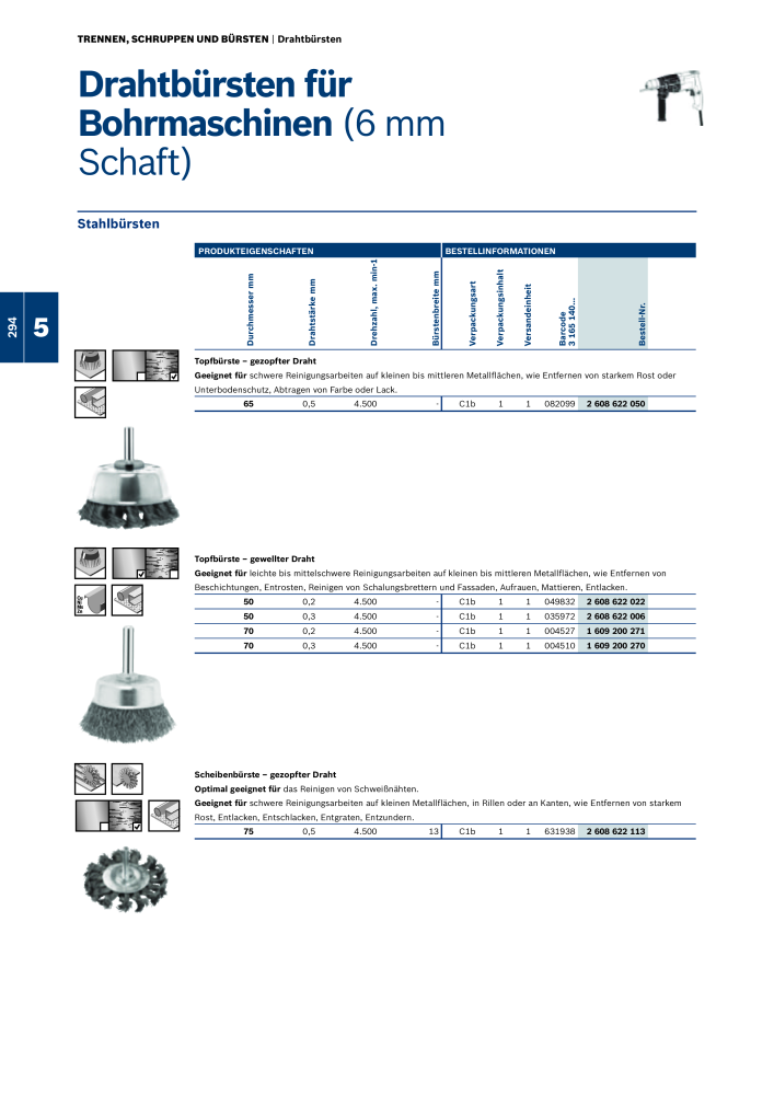 Bosch - Zubehörkatalog NO.: 1941 - Page 294