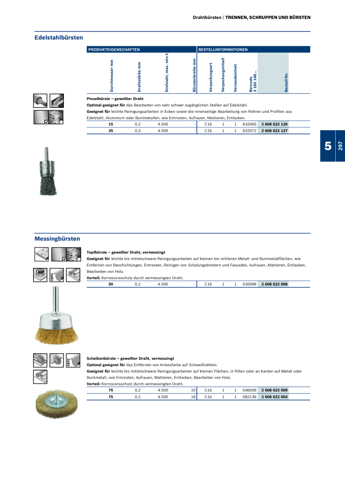 Bosch - Zubehörkatalog NR.: 1941 - Seite 297