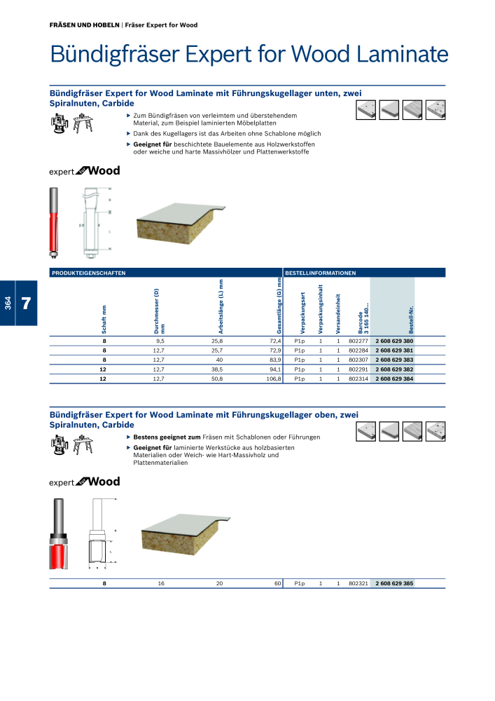 Bosch - Zubehörkatalog NO.: 1941 - Page 364