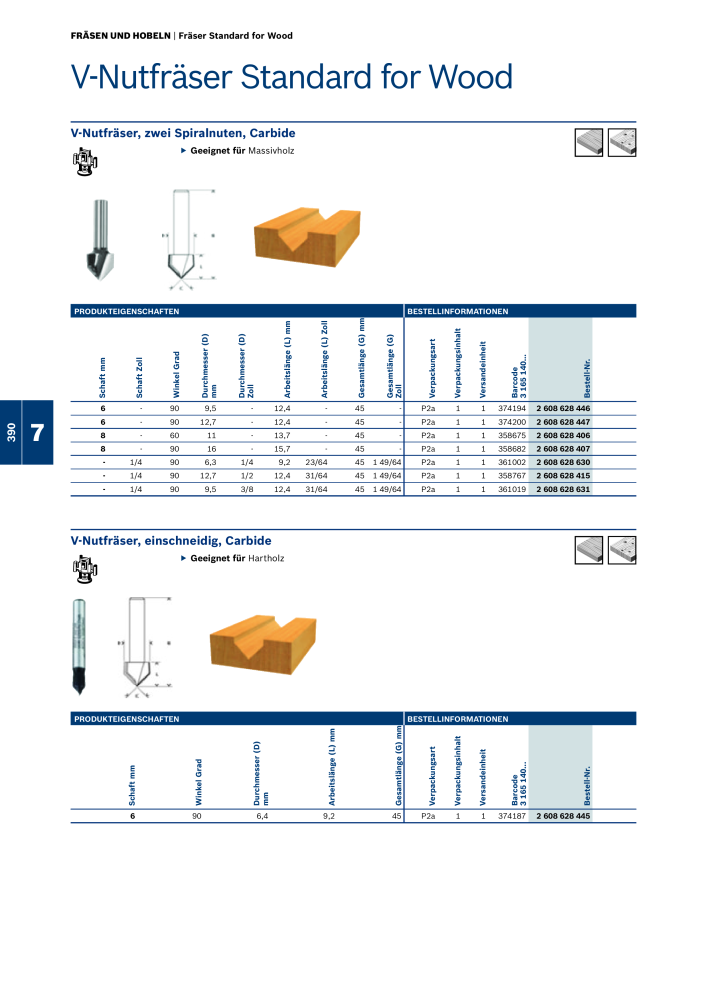 Bosch - Zubehörkatalog NO.: 1941 - Page 390