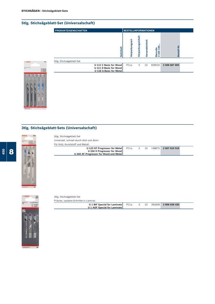 Bosch - Zubehörkatalog NR.: 1941 - Seite 450