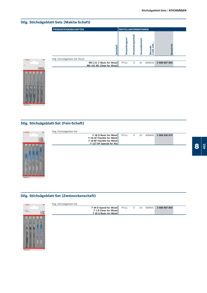 Bosch - Zubehörkatalog NR.: 1941 - Seite 451