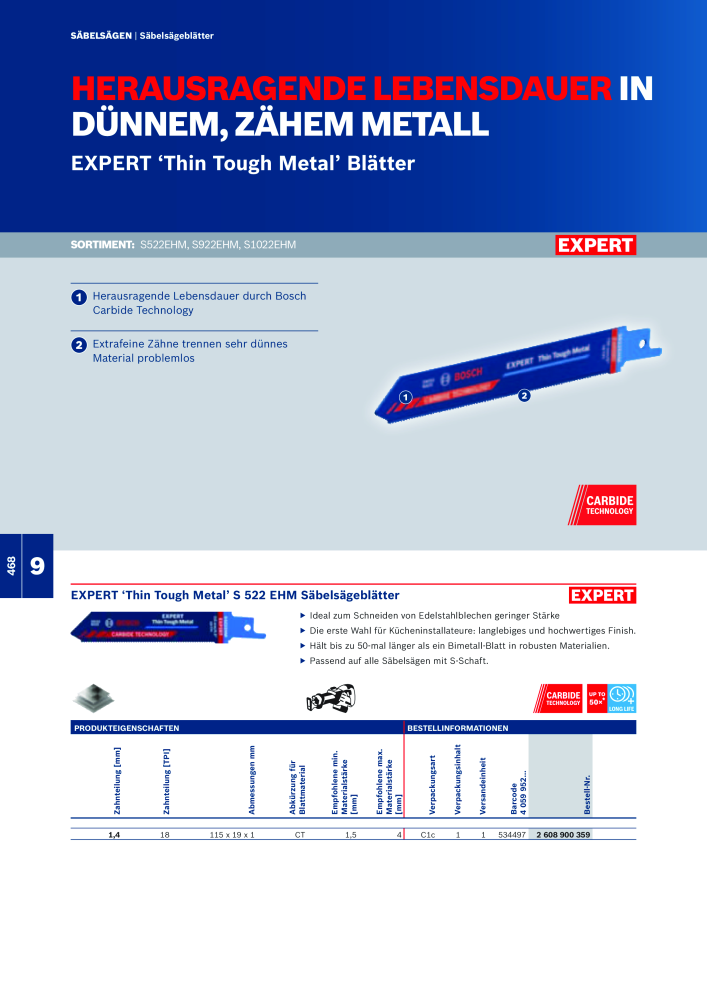 Bosch - Zubehörkatalog NO.: 1941 - Page 468