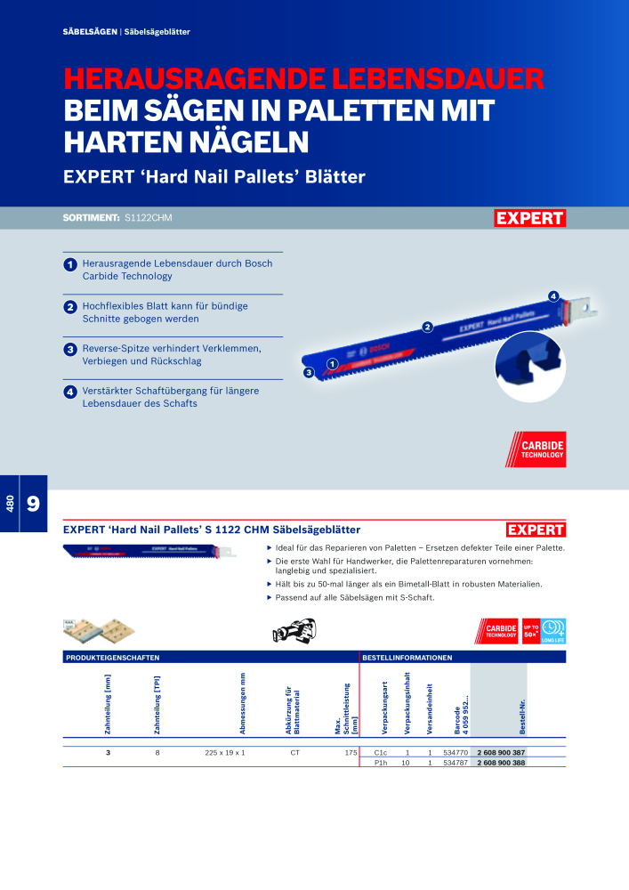 Bosch - Zubehörkatalog NO.: 1941 - Page 480