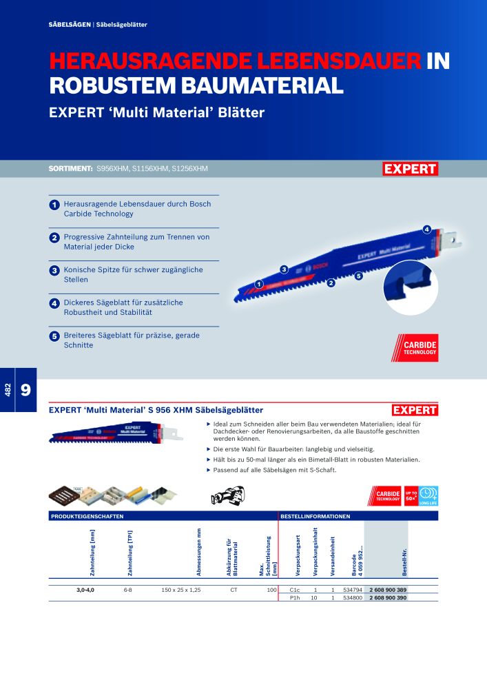 Bosch - Zubehörkatalog NO.: 1941 - Page 482