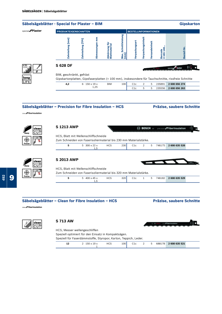 Bosch - Zubehörkatalog NR.: 1941 - Seite 492