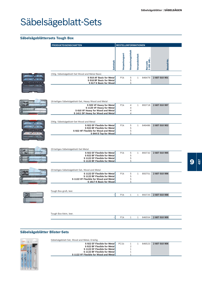Bosch - Zubehörkatalog NO.: 1941 - Page 497