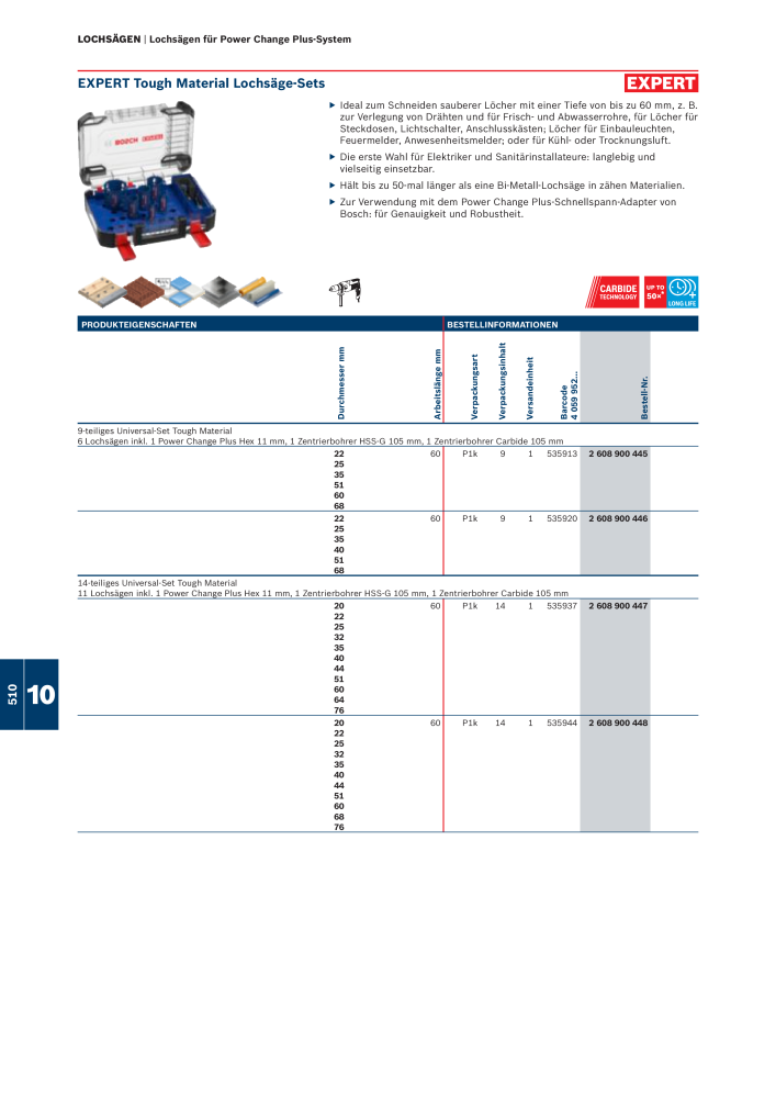 Bosch - Zubehörkatalog NR.: 1941 - Seite 510
