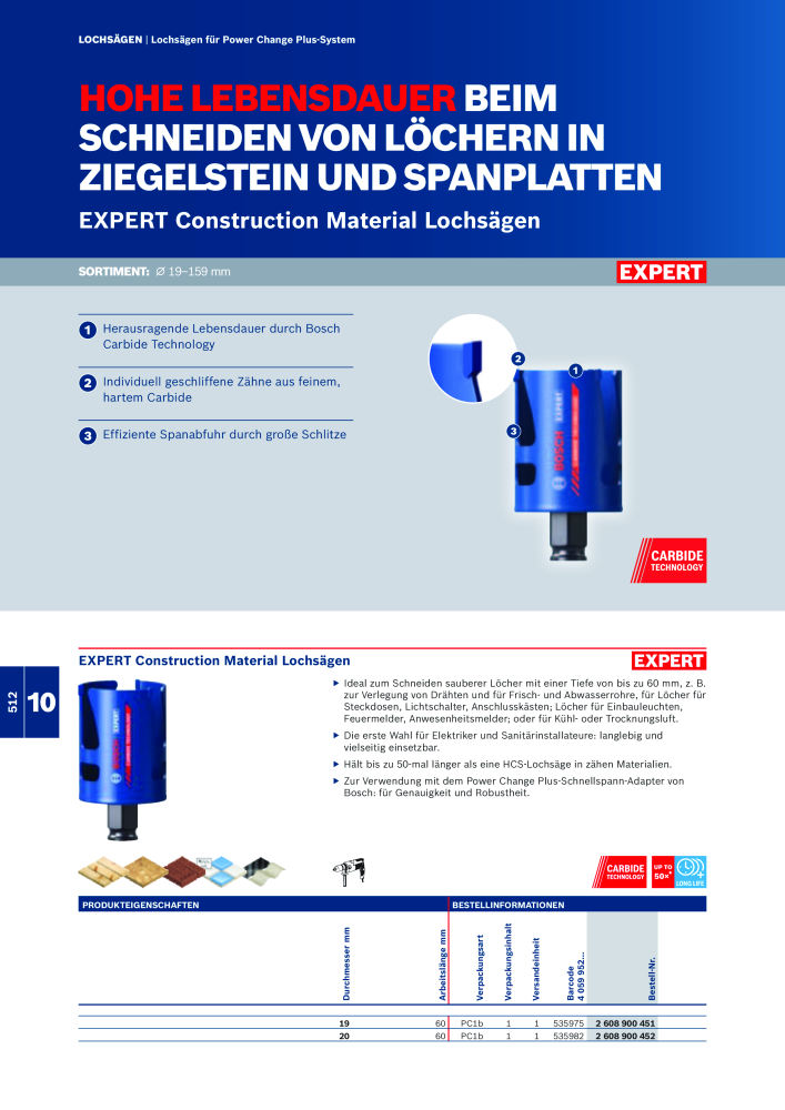 Bosch - Zubehörkatalog NR.: 1941 - Seite 512