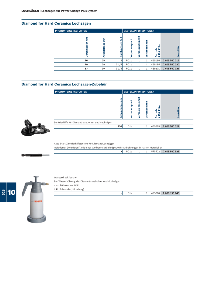 Bosch - Zubehörkatalog NR.: 1941 - Seite 528