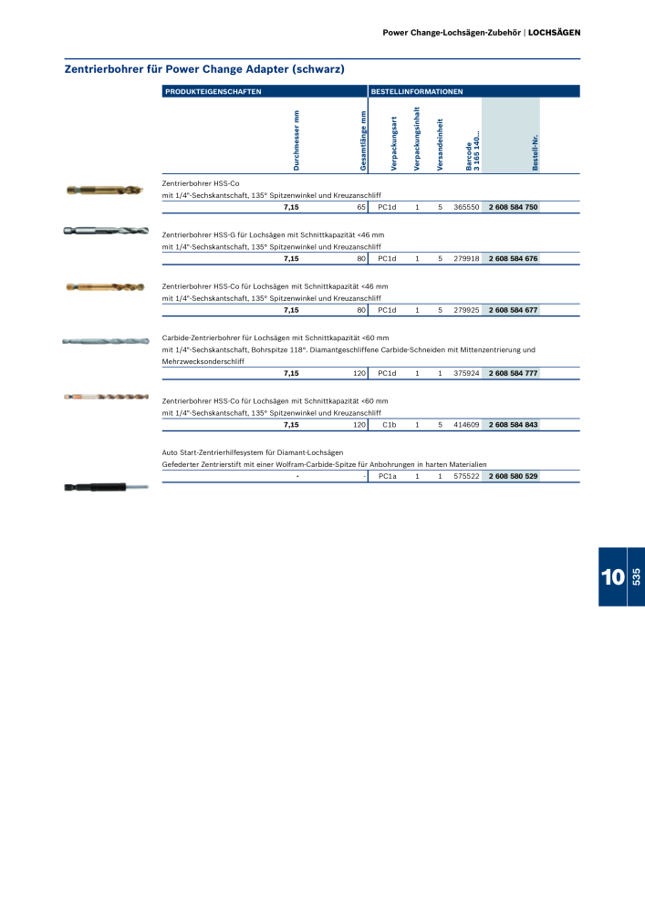 Bosch - Zubehörkatalog NR.: 1941 - Seite 535