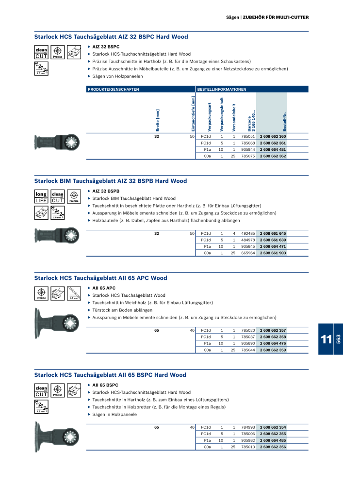 Bosch - Zubehörkatalog NR.: 1941 - Seite 563