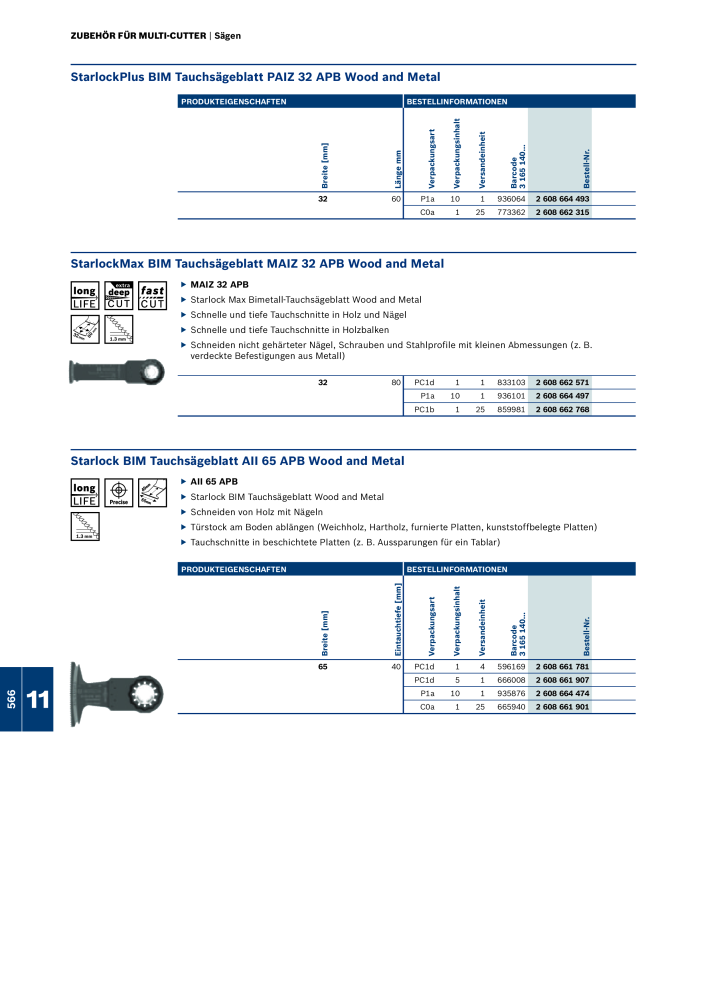 Bosch - Zubehörkatalog NR.: 1941 - Seite 566