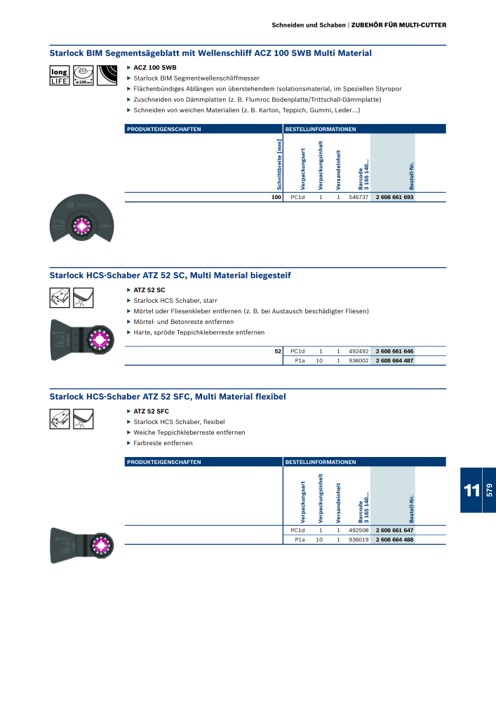 Bosch - Zubehörkatalog NO.: 1941 - Page 579