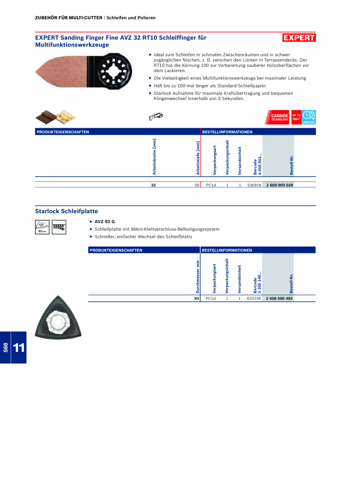 Bosch - Zubehörkatalog NO.: 1941 - Page 588