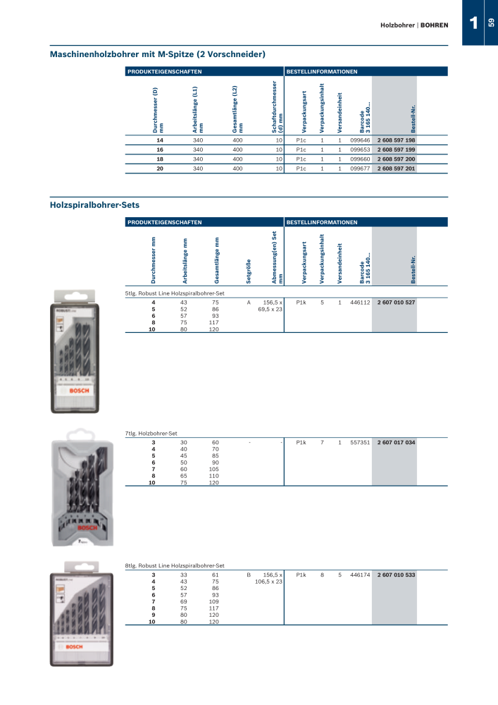 Bosch - Zubehörkatalog NO.: 1941 - Page 59